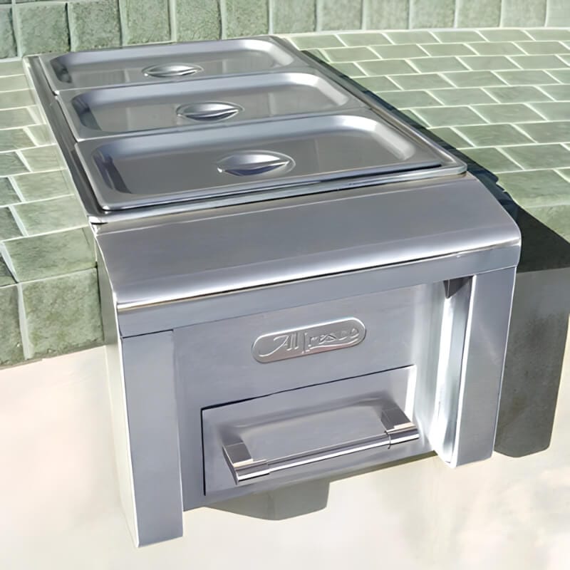 Alfresco 14-Inch Built-In Food Warmer & Steam Table - AXEFW outdoor kitchen empire