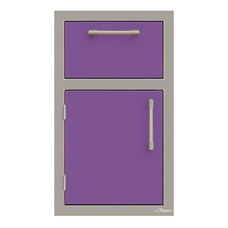 Alfresco 17-Inch Stainless Steel Soft-Close Door & Paper Towel Holder Combo - AXE-DTH outdoor kitchen empire