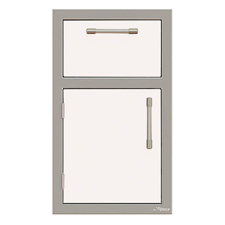 Alfresco 17-Inch Stainless Steel Soft-Close Door & Paper Towel Holder Combo - AXE-DTH outdoor kitchen empire