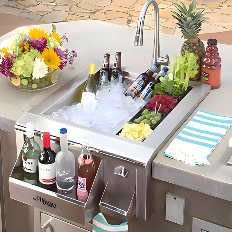 Alfresco 24-Inch Versa Bartender & Sink System - AGBC-24 outdoor kitchen empire