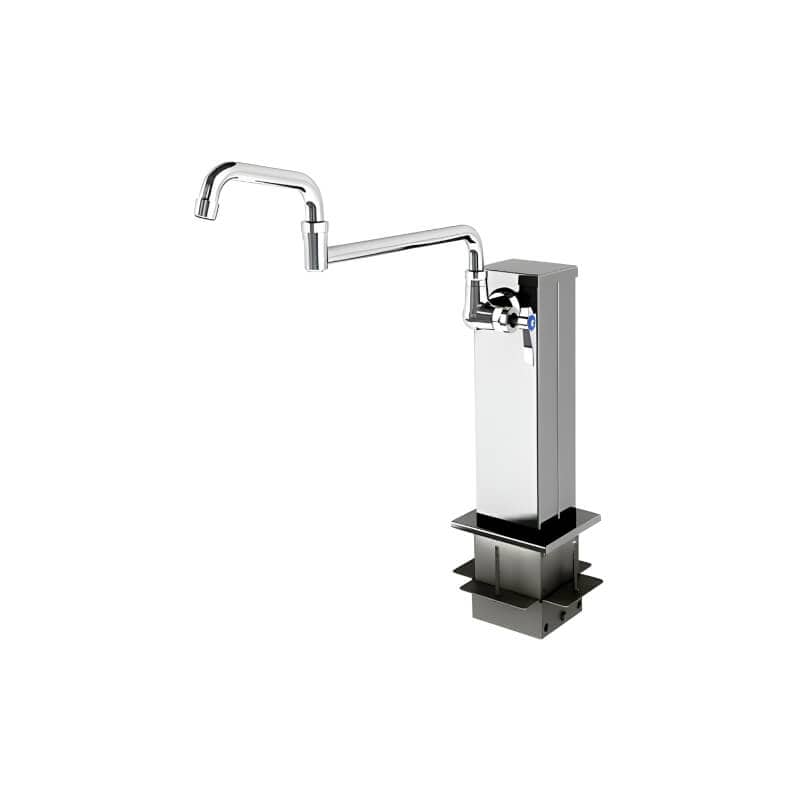 Alfresco Adjustable Outdoor Rated Pot Filler Tower With Cold Water Faucet - AXEVP-T10 outdoor kitchen empire