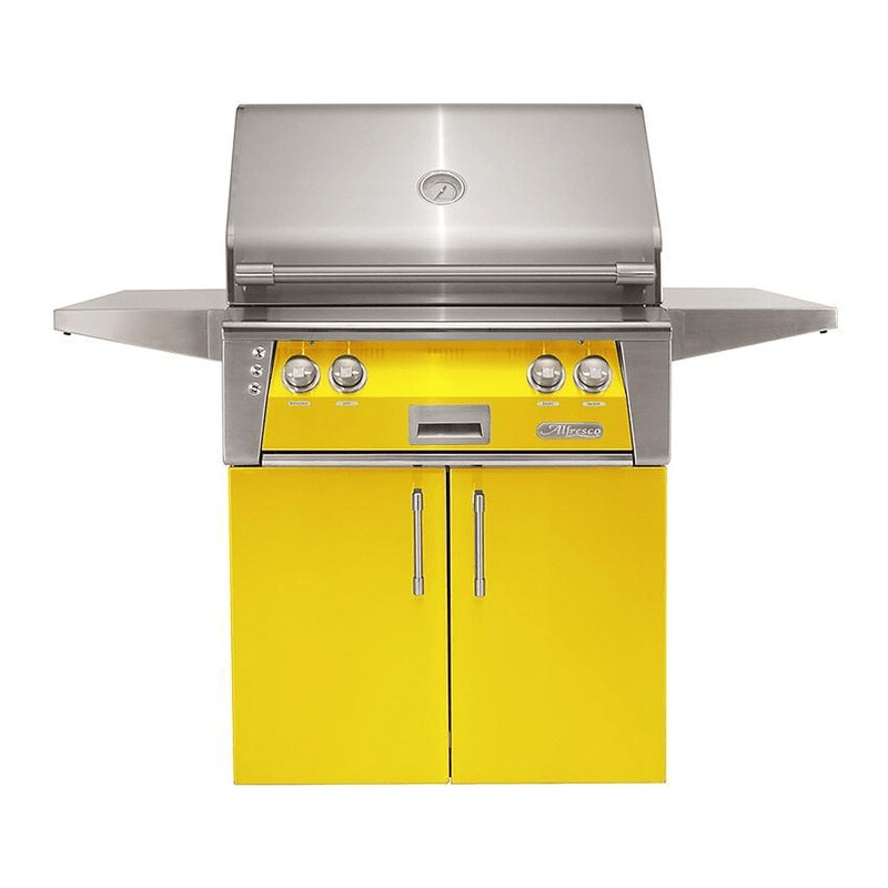Alfresco ALXE 30-Inch Freestanding Gas Grill with Sear Zone and Rotisserie - ALXE-30SZC outdoor kitchen empire