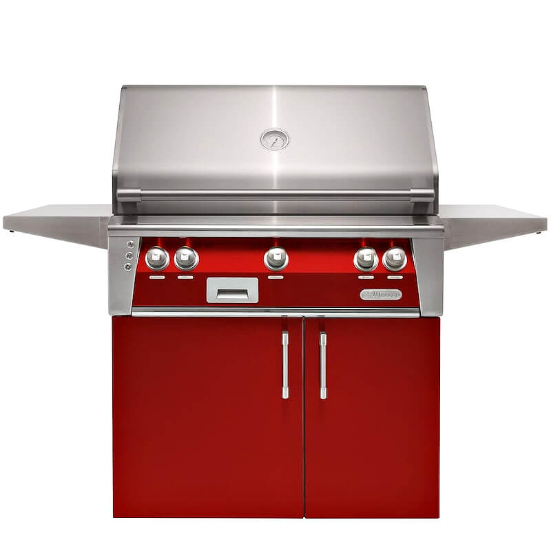 Alfresco ALXE 36-Inch Freestanding Gas Grill With Sear Zone And Rotisserie - ALXE-36SZC outdoor kitchen empire