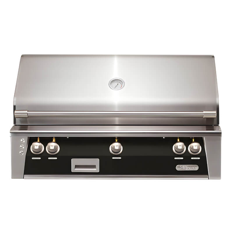 Alfresco ALXE 42-Inch Built-In Gas Grill With Sear Zone And Rotisserie - ALXE-42SZ outdoor kitchen empire