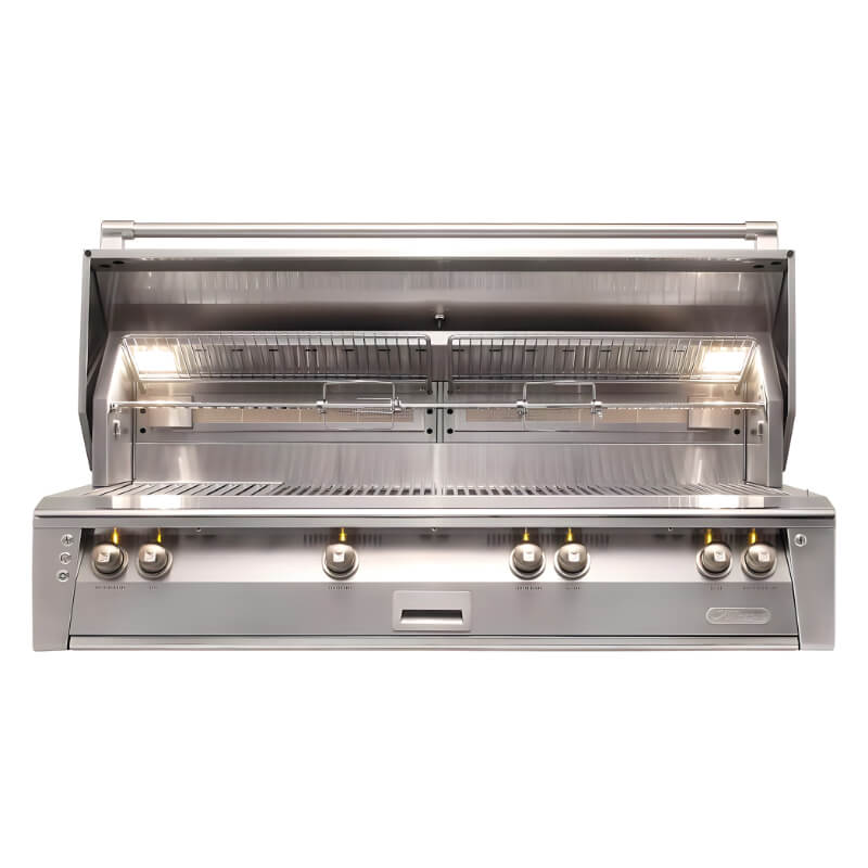 Alfresco ALXE 56-Inch Built-In Gas All Grill With Sear Zone And Rotisserie - ALXE-56SZ outdoor kitchen empire