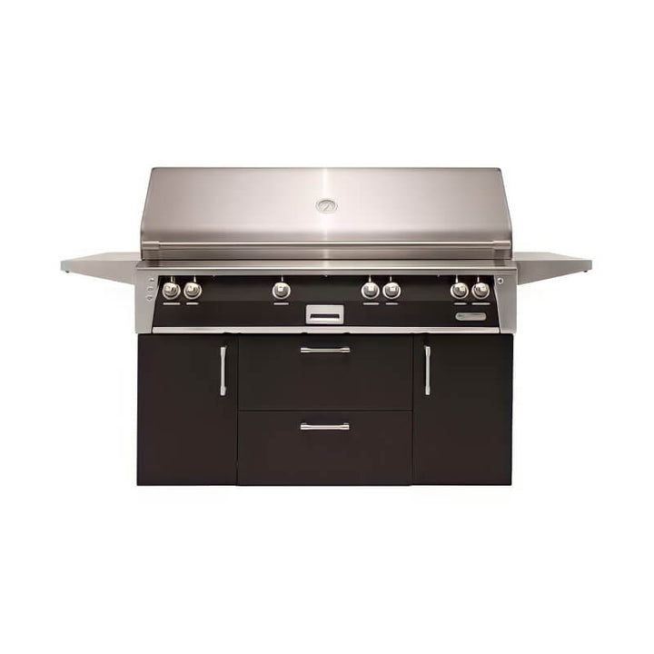 Alfresco ALXE 56-Inch Freestanding Gas All Grill With Sear Zone And Rotisserie - ALXE-56BFGC outdoor kitchen empire