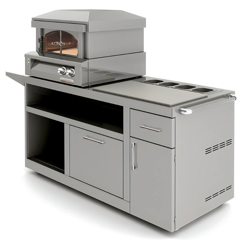 Alfresco Deluxe Pizza Oven Prep Cart – AXE-PZA-PPC outdoor kitchen empire