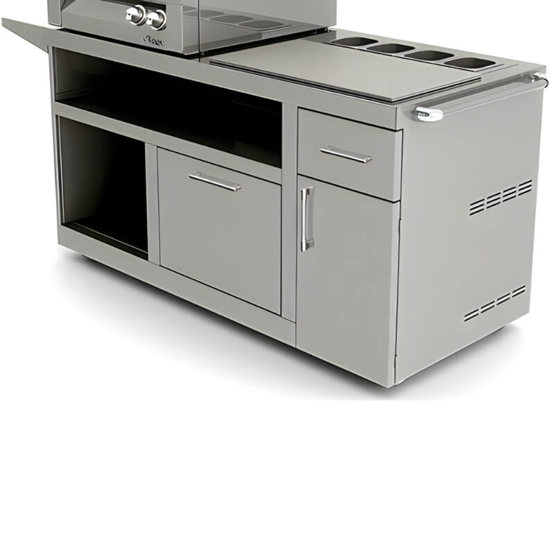 Alfresco Deluxe Pizza Oven Prep Cart – AXE-PZA-PPC outdoor kitchen empire