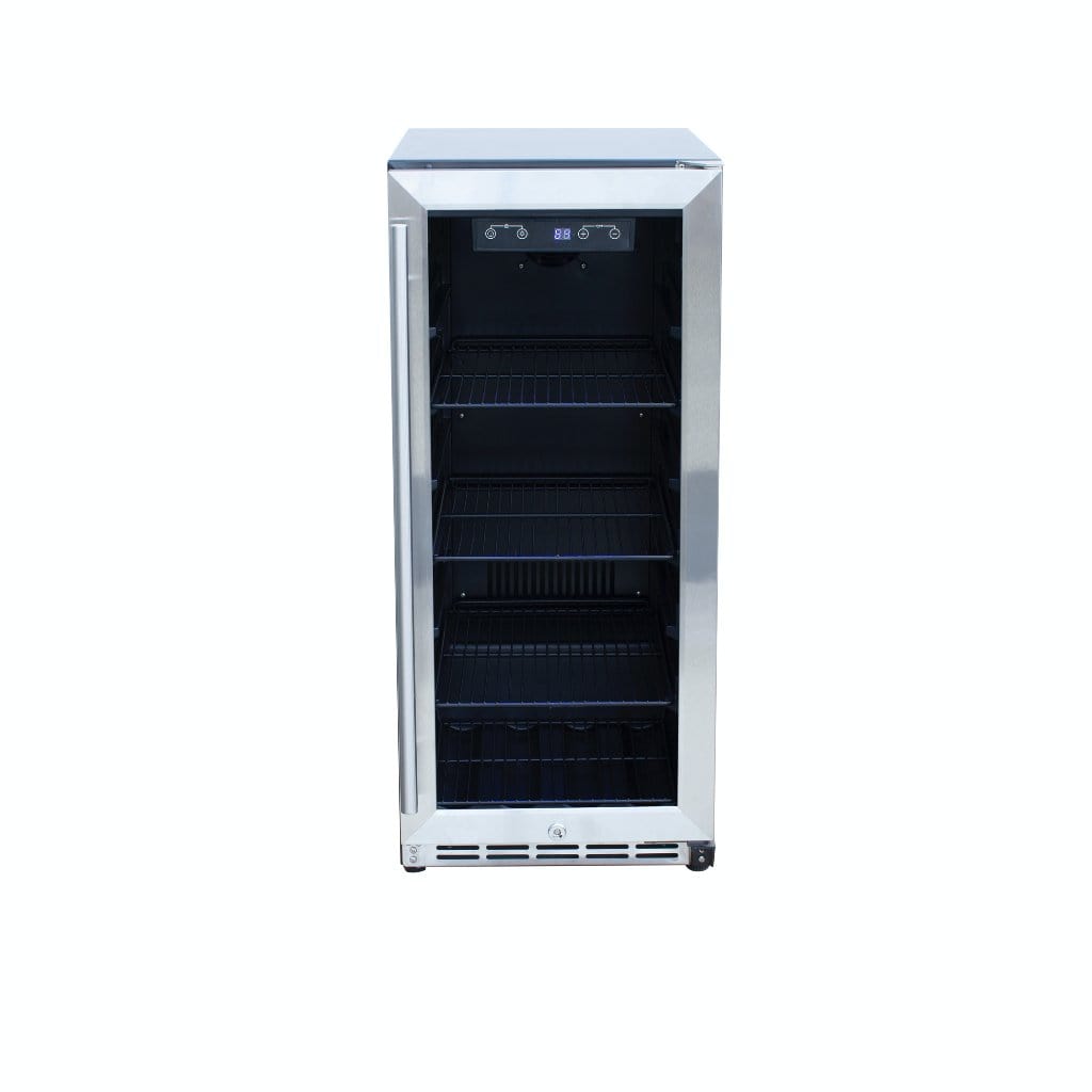 American Made Grills AMG 15" Outdoor Rated Fridge w/Glass Door SSRFR-15G outdoor kitchen empire
