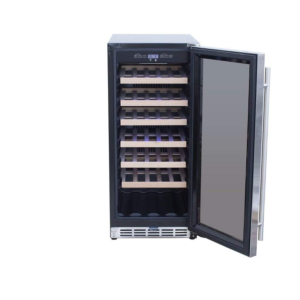 American Made Grills AMG 15" Outdoor Rated Fridge w/Glass Door SSRFR-15G outdoor kitchen empire