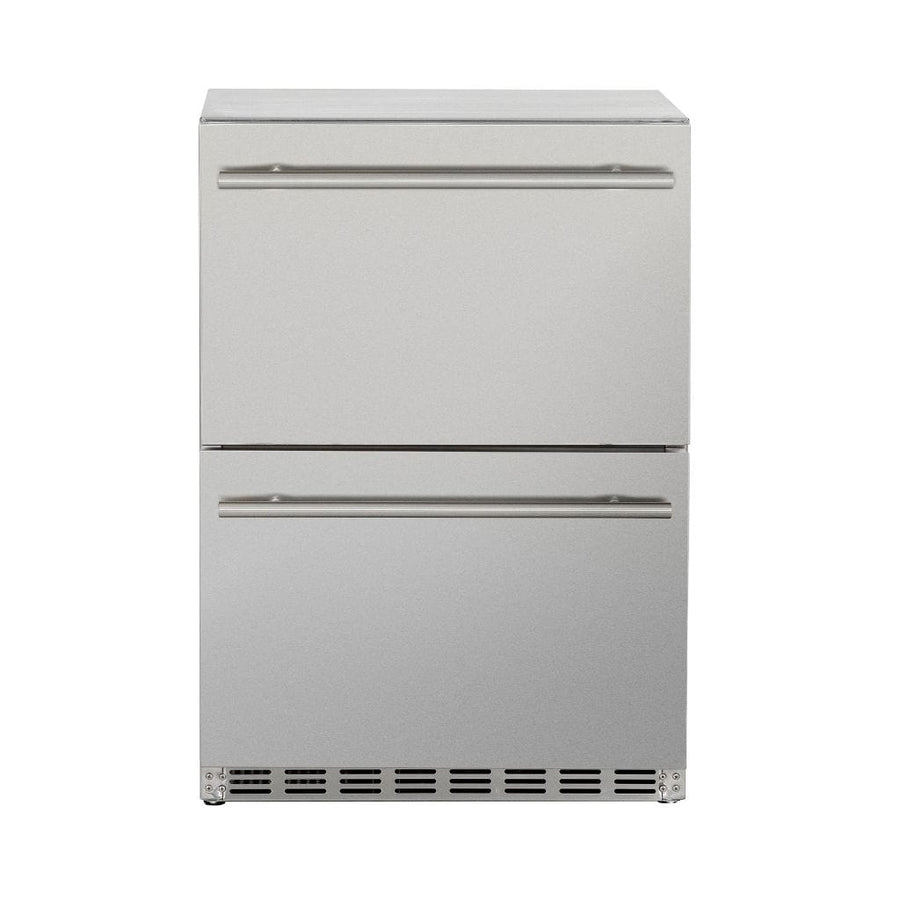 American Made Grills AMG 24" 5.3c Deluxe Outdoor Rated 2-Drawer Refrigerator SSRFR-24DR2 outdoor kitchen empire