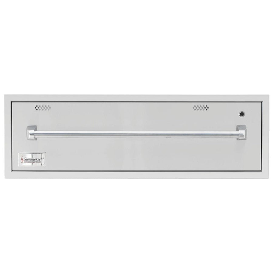 American Made Grills AMG 36" Stainless Steel Built-In 120V Outdoor Electric Warming Drawer SSWD-36 outdoor kitchen empire