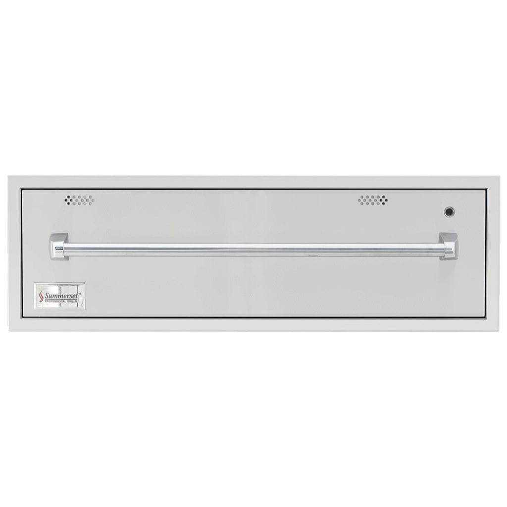 American Made Grills AMG 36" Stainless Steel Built-In 120V Outdoor Electric Warming Drawer SSWD-36 outdoor kitchen empire
