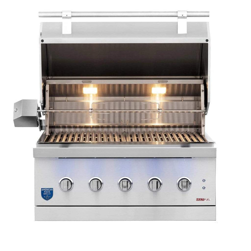 American Made Grills AMG Encore 36" Hybrid Built-in Gas Grill ENC36 outdoor kitchen empire