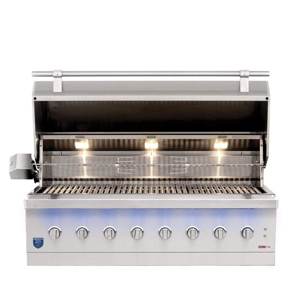 American Made Grills AMG Encore 54" Hybrid Built-in Gas Grill ENC54 outdoor kitchen empire