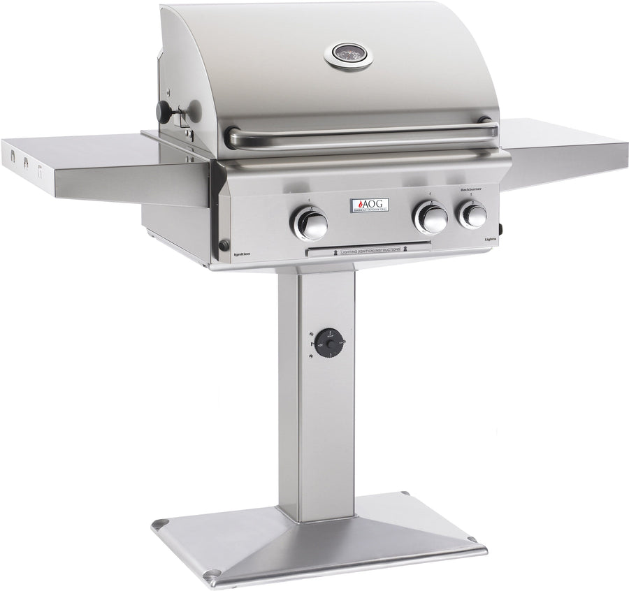 AOG  American Outdoor Grill L Series 24" Post Mount with Base Grill 24NPL outdoor kitchen empire