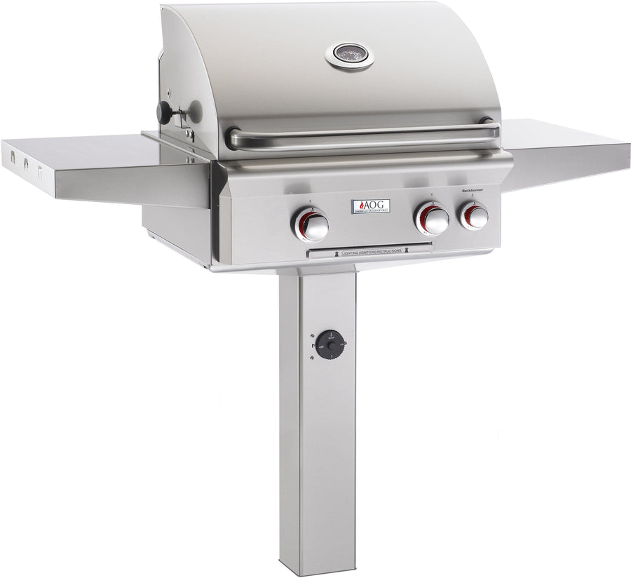 AOG  American Outdoor Grill T Series 24" In-Ground Post Mount Grill outdoor kitchen empire