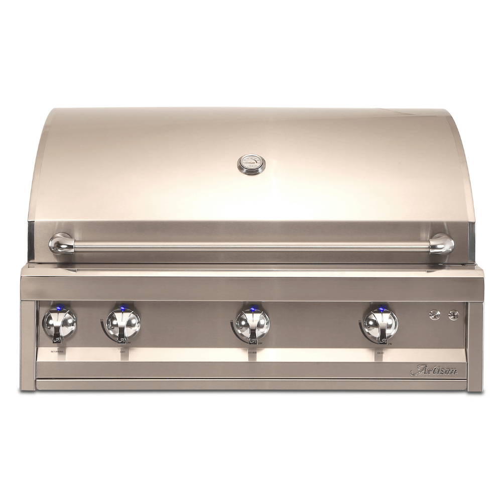 Artisan 36-Inch 3-Burner Built-In Professional Gas Grill With Rotisserie & Light (ARTP-36-NG/LP) outdoor kitchen empire