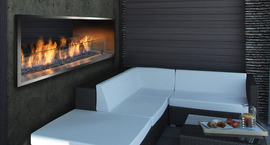 Barbara Jean Collection 72" OFP7972S2 See Through Outdoor Linear Gas Fireplace outdoor kitchen empire