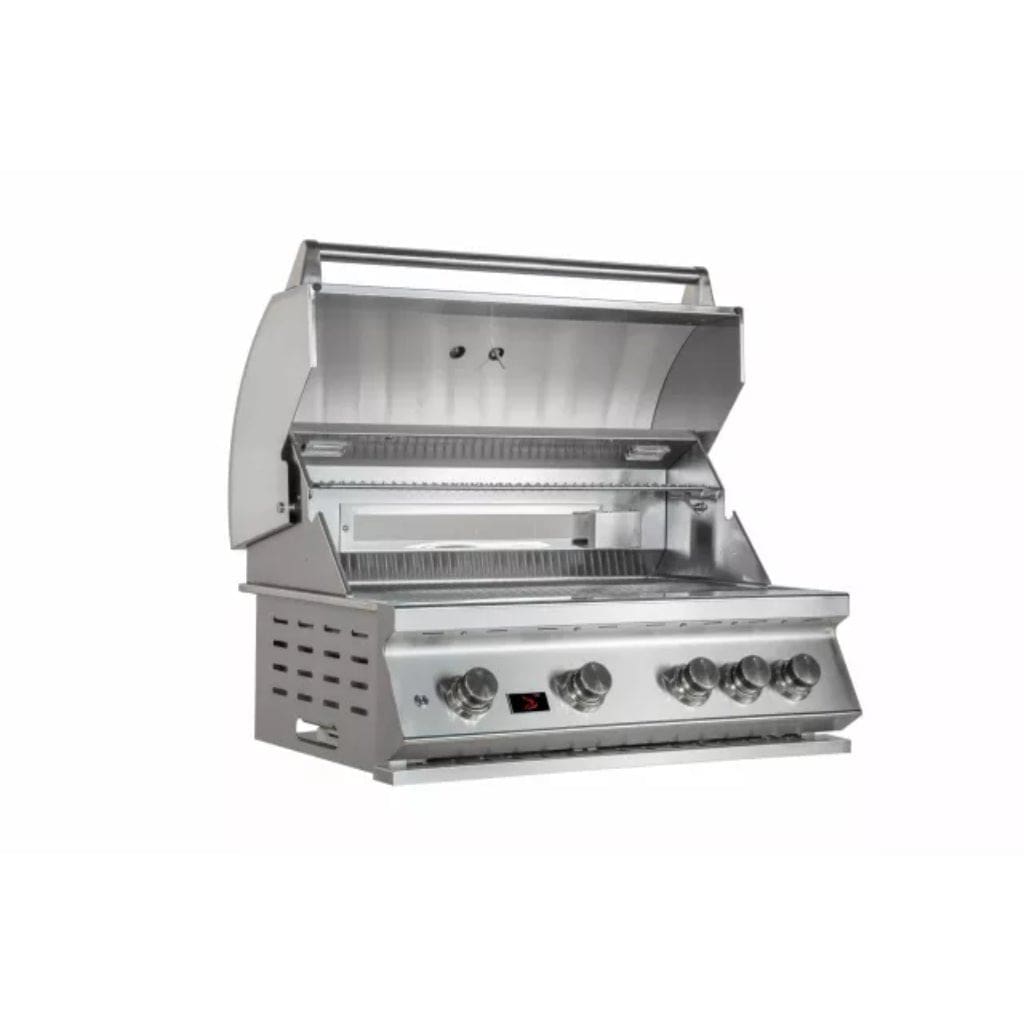 Bonfire Outdoor 34" Built-In 4-Burner Propane Grill with Infrared Rear Burner outdoor kitchen empire