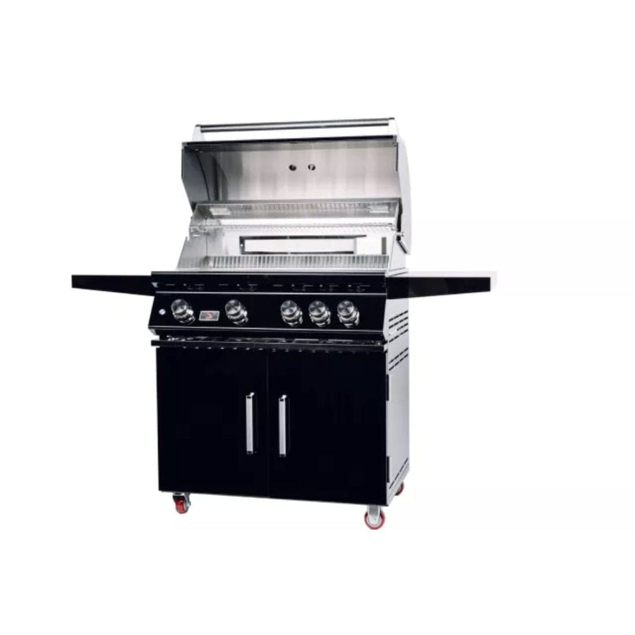 Bonfire Outdoor Black Series 34" 4-Burner Freestanding Propane Grill with Infrared Rear Burner outdoor kitchen empire
