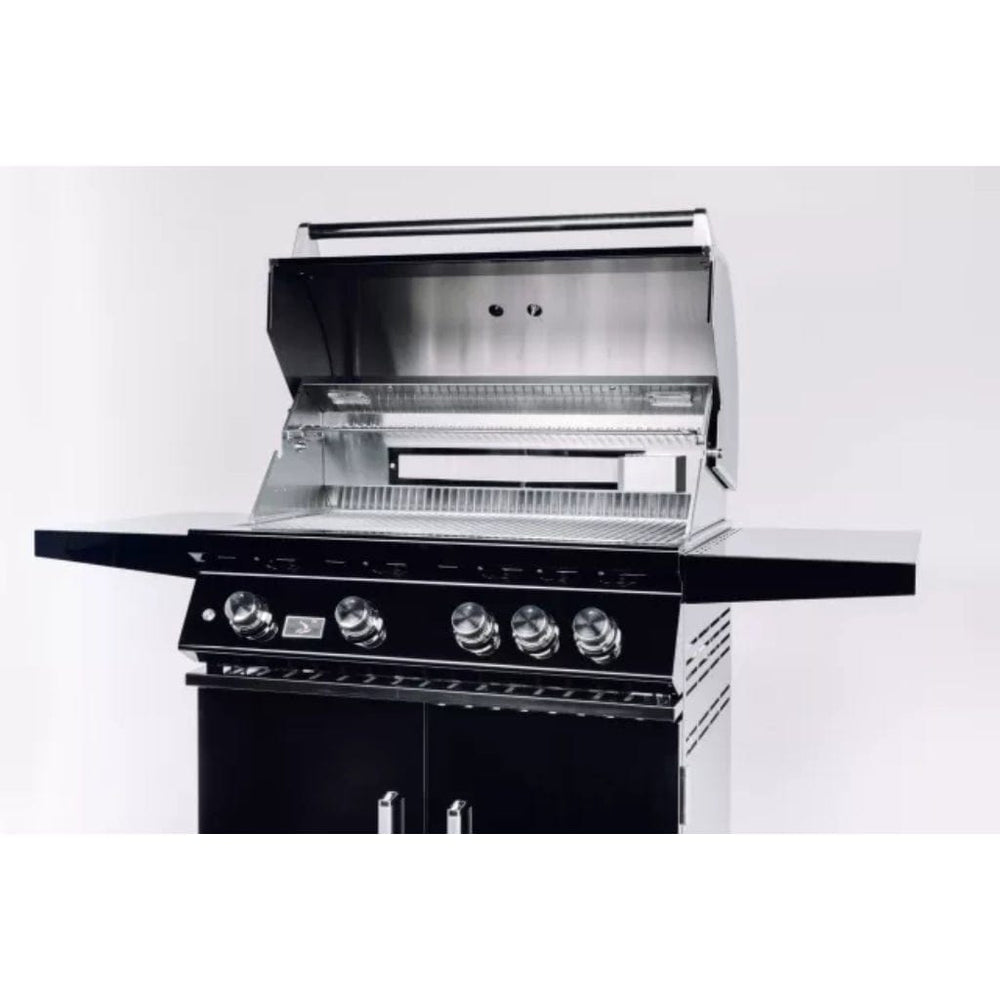 Bonfire Outdoor Black Series 34" 4-Burner Freestanding Propane Grill with Infrared Rear Burner outdoor kitchen empire