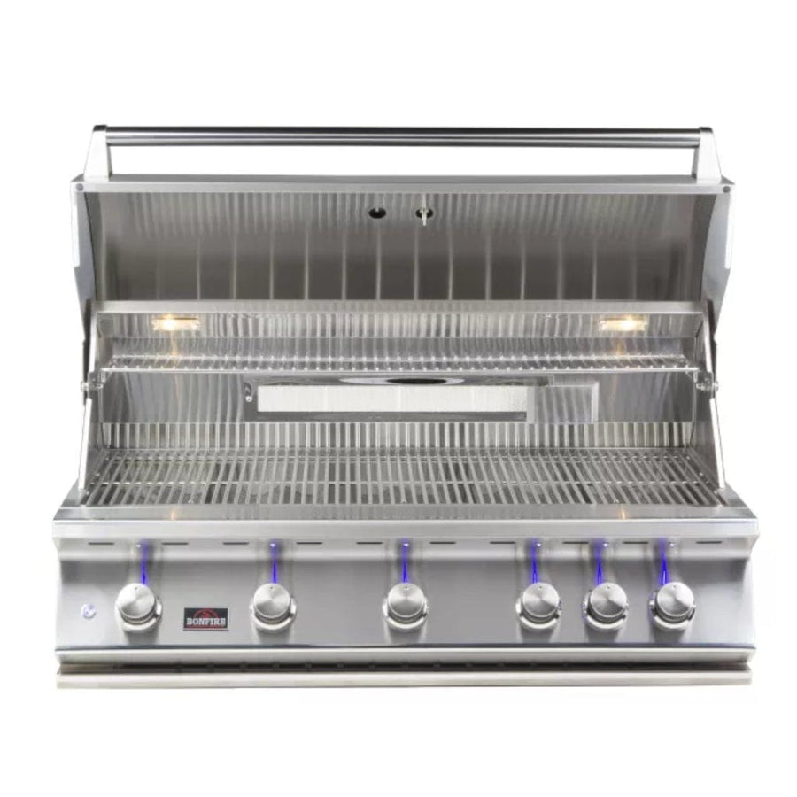 Bonfire Outdoor Prime 500 42" 5-Burner Built-In Natural Gas Grill with Infrared Rear Burner outdoor kitchen empire