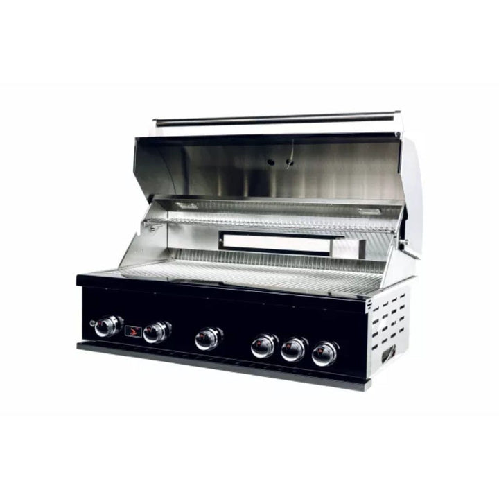 Bonfire Outdoor Prime 500 Black Series 42" 5-Burner Built-In Propane Grill with Infrared Rear Burner outdoor kitchen empire