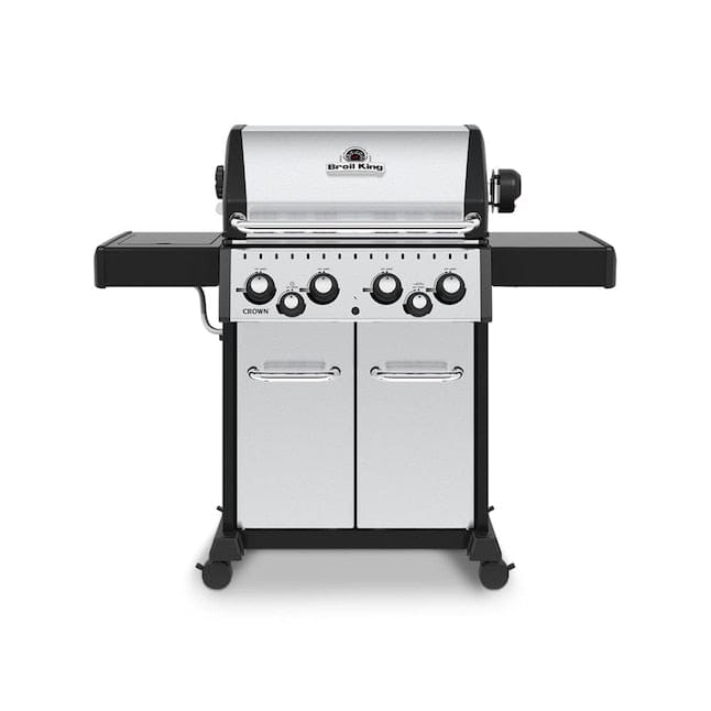 Broil King Crownâ„¢ S 490 Gas Grill with 4 Stainless steel Dual-Tube Burners outdoor kitchen empire