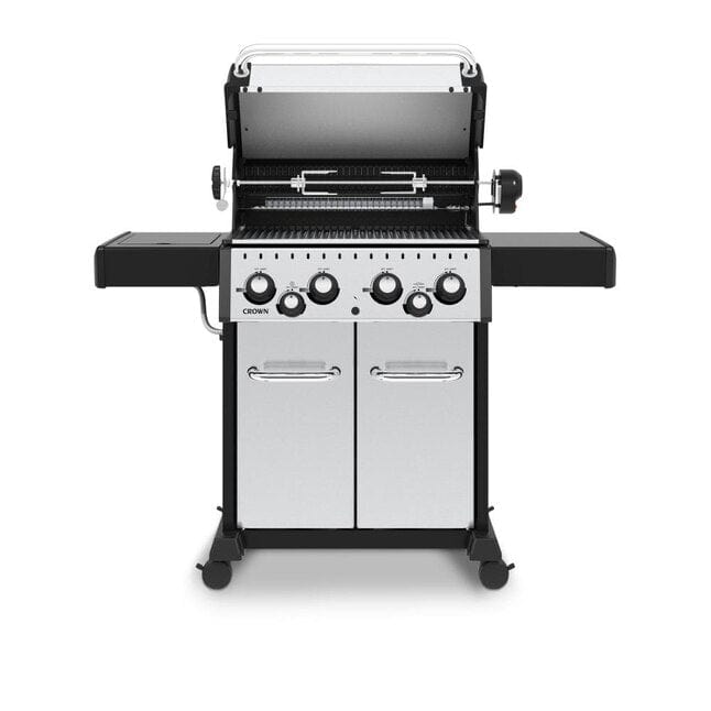 Broil King Crownâ„¢ S 490 Gas Grill with 4 Stainless steel Dual-Tube Burners outdoor kitchen empire