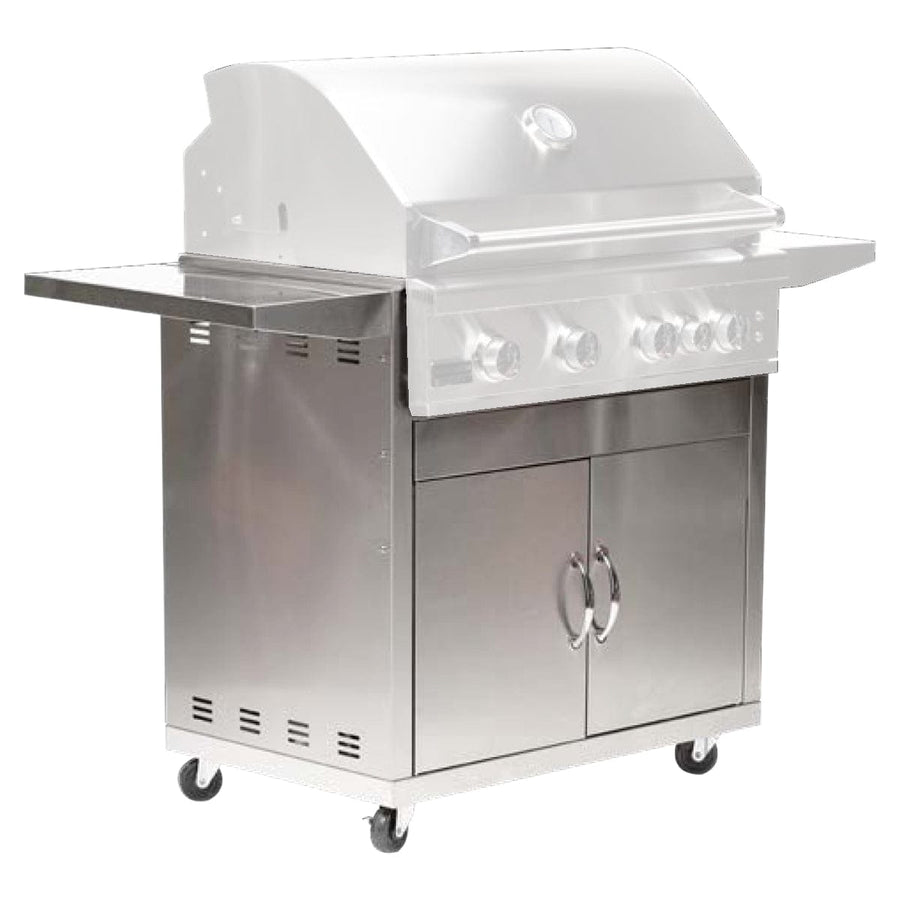 BroilMaster 32-inch Stainless Steel Freestanding Grill Cart BSACT32 outdoor kitchen empire