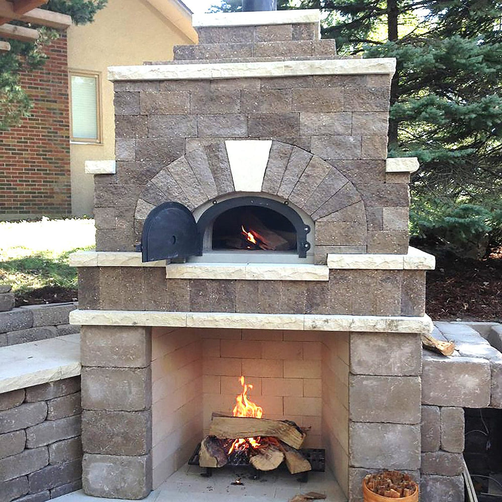 Chicago Brick Oven CBO-500 Built-In Wood Fired Residential Outdoor Pizza Oven DIY Kit - CBO-O-KIT-500 outdoor kitchen empire