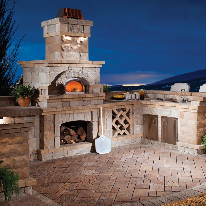 Chicago Brick Oven CBO-750 Built-In Wood Fired Residential Outdoor Pizza Oven DIY Kit CBO-O-KIT-750 outdoor kitchen empire