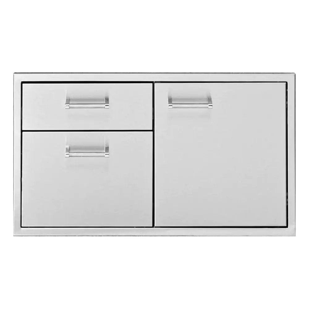 Delta Heat 30-Inch Stainless Steel Access Door & Double Drawer Combo DHDD302-B outdoor kitchen empire