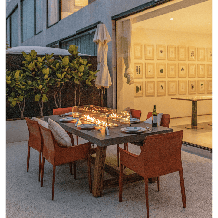 Elementi Sonoma Dining Table Fire Pit Table OFG201 outdoor kitchen empire