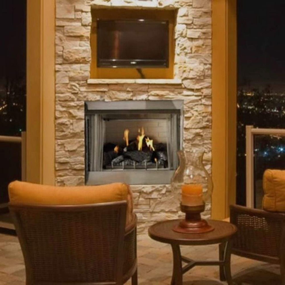Empire White Mountain Hearth Carol Rose 36” Coastal Collection Outdoor Fireplace OP36FP outdoor kitchen empire