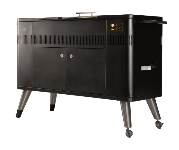 Everdure HUB II 54-Inch Charcoal Grill w/ Rotisserie and Cliplock Forksâ„¢ - HBCE3BUS outdoor kitchen empire