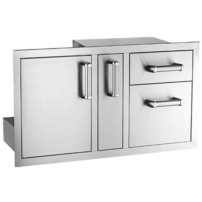 Fire Magic Access Door With Platter Storage & Double Drawer 53816SC outdoor kitchen empire