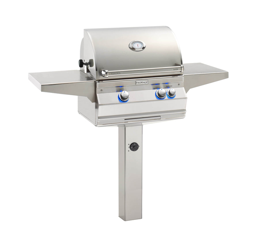Fire Magic Aurora 24" In-Ground Post Mount Portable Gas Grill A430s outdoor kitchen empire