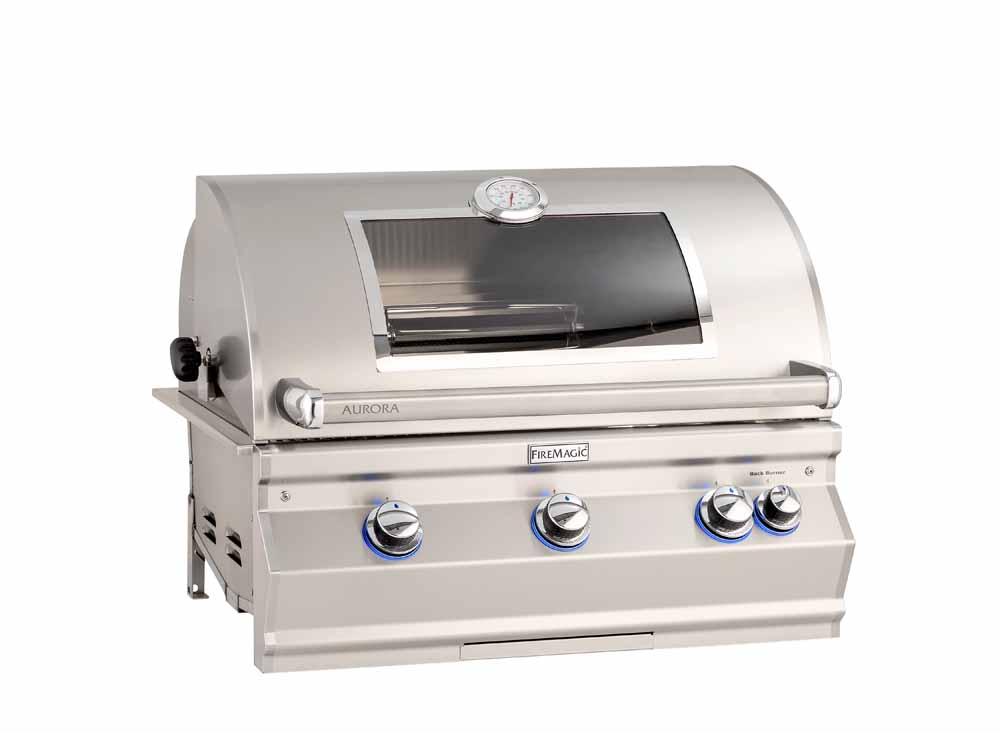 Fire Magic Aurora 30" Built-In Gas Grill with Analog Thermometer A660i outdoor kitchen empire