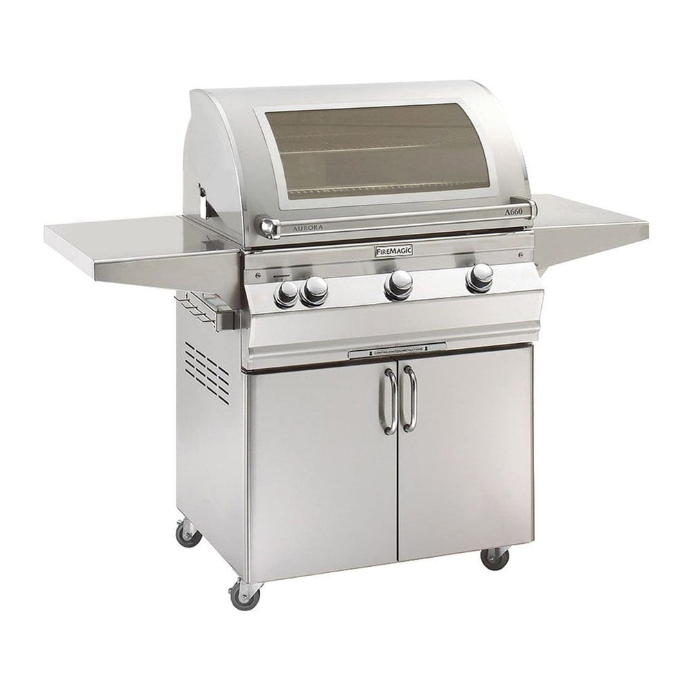Fire Magic Aurora 30" Portable Gas Grill with Analog Thermometer A660s outdoor kitchen empire