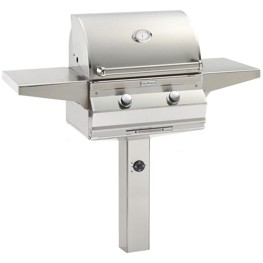 Fire Magic Choice 24" C430s In-Ground Post Mount Gas Grill with Analog Thermometer and 1-Hour Timer outdoor kitchen empire