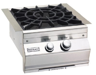 Fire Magic Classic Built-In Natural Gas Power Burner w/ Porcelain Cast Iron Grid 19-KB2N-0 outdoor kitchen empire