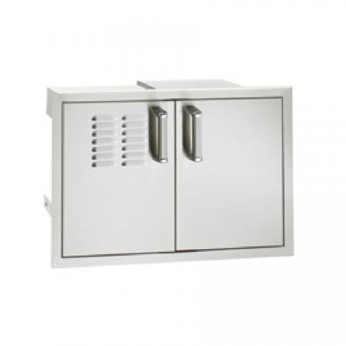 Fire Magic Double Doors W/Tank Tray, Louvers & Dual Drawers 53930SC-12T outdoor kitchen empire