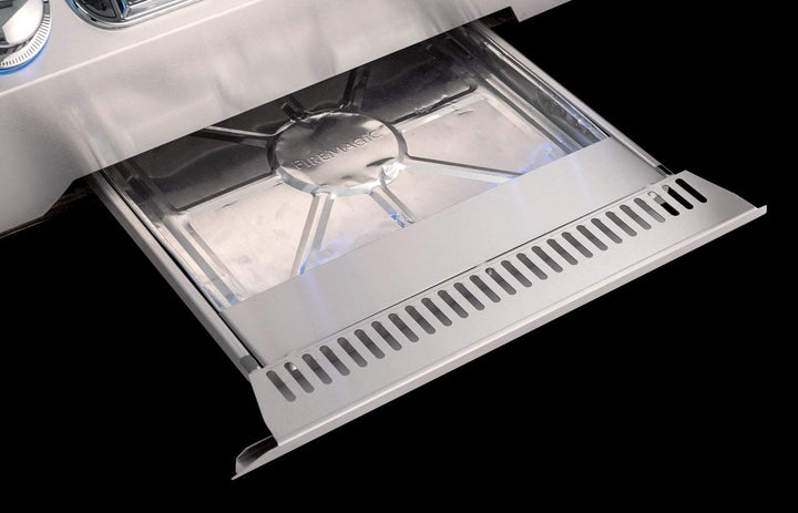 Fire Magic Echelon Diamond 30" Portable Grill with Analog Thermometer & Flush Mounted Single Side Burner E660s outdoor kitchen empire