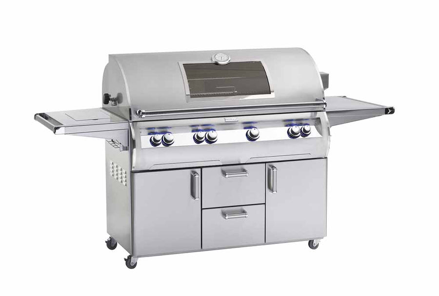 Fire Magic Echelon Diamond 48" Portable Grill with Analog Thermometer and Single Sideburner E1060s outdoor kitchen empire