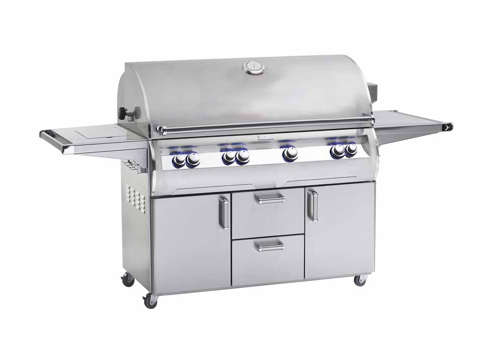 Fire Magic Echelon Diamond 48" Portable Grill with Analog Thermometer and Single Sideburner E1060s outdoor kitchen empire