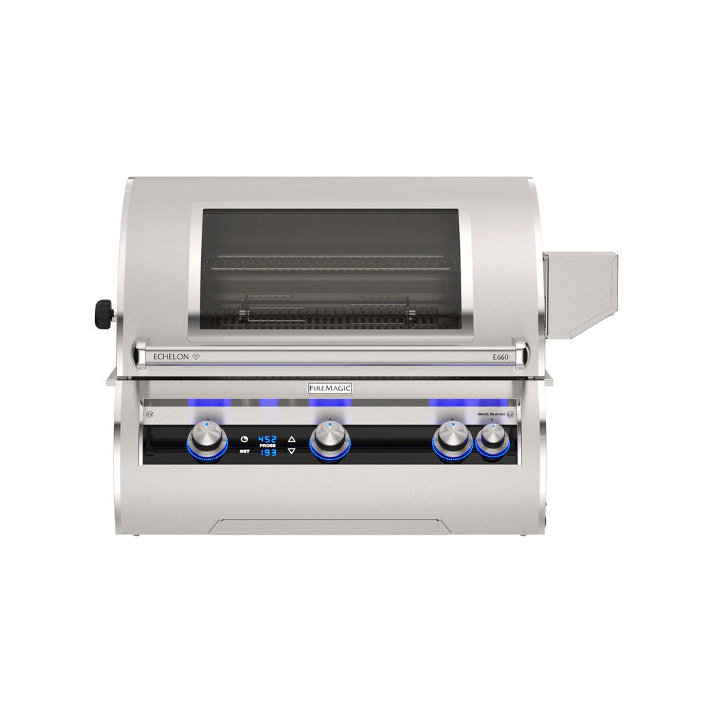 Fire Magic Echelon E660i Built-In Grill With Digital Thermometer outdoor kitchen empire