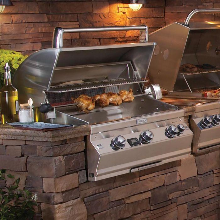 Fire Magic Heavy Duty Rotisserie Kit E25 (Table Top, Post Mount, Bundle) 3604S outdoor kitchen empire