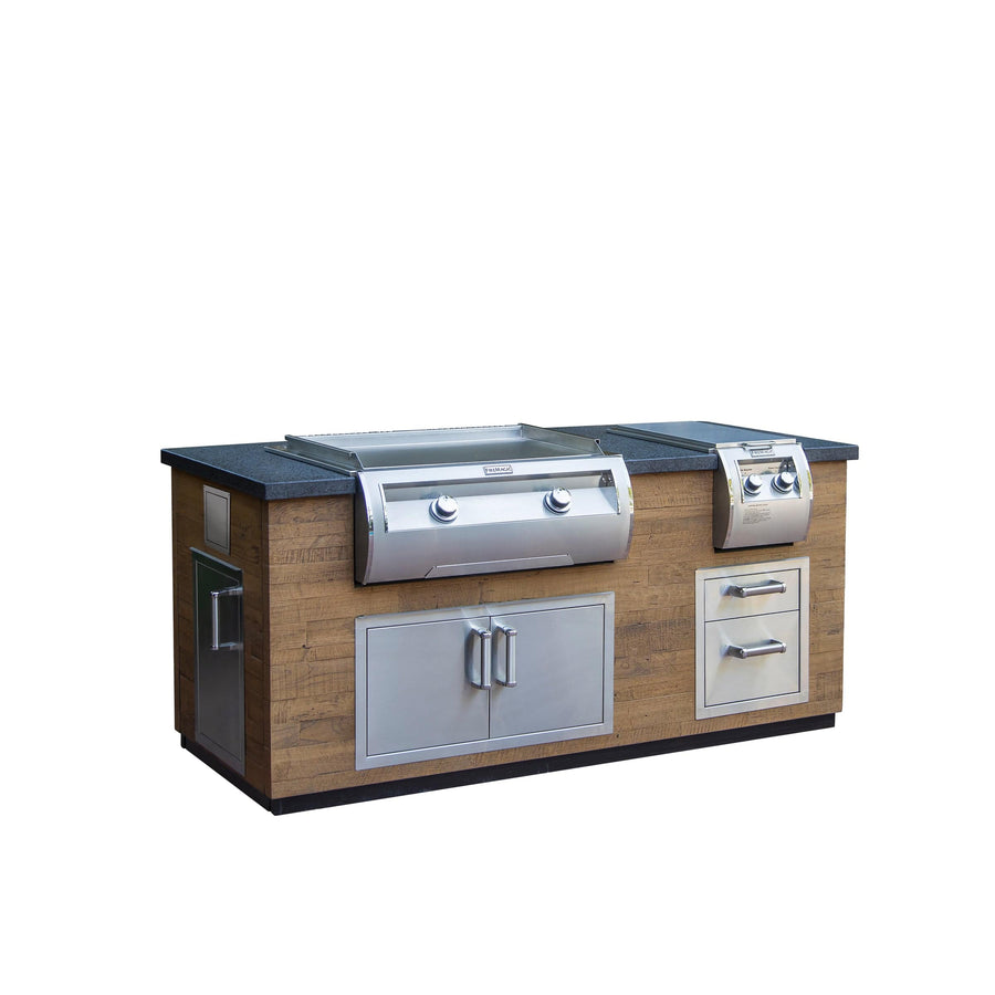 Fire Magic Reclaimed Wood Island System ID660-FOD(SPD)-77BA outdoor kitchen empire
